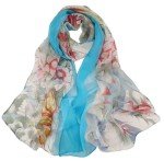 Floral Print Lightweight Scarves - 2 Pack