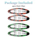 4pcs Tortoiseshell Hair Clips for Thin Hair