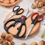 3-Pack Stainless Steel Kitchen Shears Set