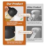 Oil Sprayer & Dispenser Bottle - 16oz Black