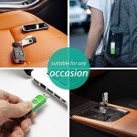 Aiibe 64GB Flash Drive 2 Pack 64GB USB Flash Drive Thumb Drive Zip Drive USB 2.0 Memory Stick USB Drive with Keychain (64G, 2 Colors: Black Green)