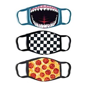 Shark Design Kids' Fabric Face Masks - 3 Pack