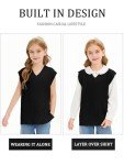 Girls' Oversized V-Neck Knit Tank Top