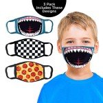 Shark Design Kids' Fabric Face Masks - 3 Pack