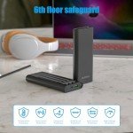 ELEFULL Power Bank 10,000 mAh, Built-in Cable, USB C Battery Pack Portable Charger with LED Flashlight, Small but Powerful External Phone Battery for iPhone, Samsung, Tablet, Camera, etc