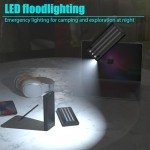 ELEFULL Power Bank 10,000 mAh, Built-in Cable, USB C Battery Pack Portable Charger with LED Flashlight, Small but Powerful External Phone Battery for iPhone, Samsung, Tablet, Camera, etc