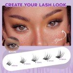 Wispy Cluster Eyelash Extensions - DIY at Home