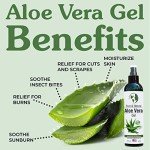 Organic Aloe Vera Gel - 8 Oz for Skin & Hair