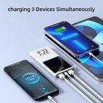 Portable Charger 10000mAh, Power Bank 22.5W Fast Charge, Slim Battery Backup with USB C in/Out, LCD Display External Battery Pack Compatible with iPhone 16 15 14 13 12, Samsung, Google, Android etc
