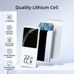 Portable Charger 10000mAh, Power Bank 22.5W Fast Charge, Slim Battery Backup with USB C in/Out, LCD Display External Battery Pack Compatible with iPhone 16 15 14 13 12, Samsung, Google, Android etc