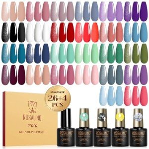 30PCS Gel Nail Polish Set – Glossy & Matte
