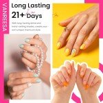 24-Piece Gel Nail Polish Set in 21 Colors