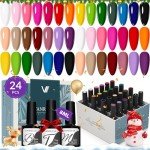 24 Color Gel Nail Polish Set - 24 Pcs