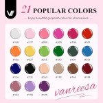24 Color Gel Nail Polish Set - 24 Pcs
