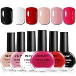Colorful 6-Pack Quick Dry Nail Polish Set