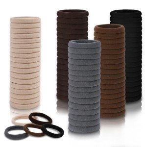100 PCS No Damage Hair Ties in 5 Colors