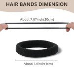 100 PCS No Damage Hair Ties in 5 Colors