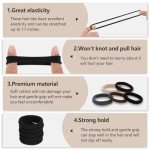 100 PCS No Damage Hair Ties in 5 Colors
