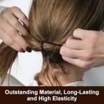 150 Count Black Hair Ties for Thick Hair