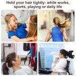 150 Count Black Hair Ties for Thick Hair