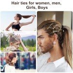 150 Count Black Hair Ties for Thick Hair