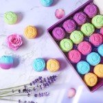 20-Pack Rose Bath Bombs with Essential Oils