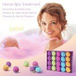 20-Pack Rose Bath Bombs with Essential Oils