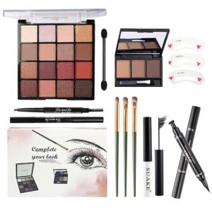 Complete Makeup Kit with 16 Colors and Brushes