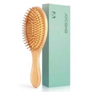 Bamboo Hair Brush for Growth and Detangling