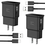 Type C Fast Charger, for Samsung Charger Android Phone USB C Charging Block, Charge Cable 6.6ft for Galaxy S23/S23+/S22/S21/S20/S10e/S9/S8/Note20/Note10/Note9/Z Fold 3/4/5 2-Pack