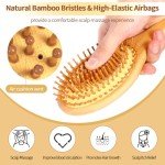 Bamboo Hair Brush for Growth and Detangling