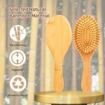Bamboo Hair Brush for Growth and Detangling