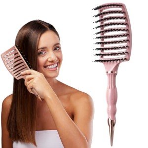 LOBINH Boar Bristle Detangling Hair Brush