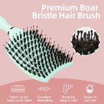 LOBINH Boar Bristle Detangling Hair Brush