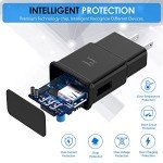 Type C Fast Charger, for Samsung Charger Android Phone USB C Charging Block, Charge Cable 6.6ft for Galaxy S23/S23+/S22/S21/S20/S10e/S9/S8/Note20/Note10/Note9/Z Fold 3/4/5 2-Pack