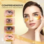 24K Gold Under Eye Patches - 10 Pairs