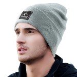 Lake Blue Knit Beanie Hat for All Seasons