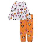 Disney Girls' Cotton Holiday Pajama Set
