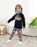 Toddler Girls' Letter Graphic Sweatshirt and Leggings Set