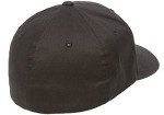 Black Cotton Twill Fitted Cap, Small/Medium