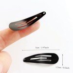 40-Pack Metal Hair Clips for Styling