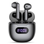 Jrwaro Wireless Earbuds Bluetooth Headphones V5.3, 48H Long Battery Life LED Power Display Ear Buds, IPX7 Waterproof HiFi Stereo Bass with Built-in Mic for Home Office Sports Earphones