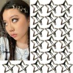 20 Pack Star Hair Clips for Girls & Women