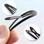 40-Pack Metal Hair Clips for Styling