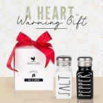 Cute Farmhouse Salt and Pepper Shakers Set