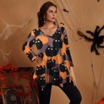 Plus Size Asymmetrical Tunic Tops for Women