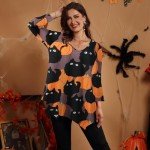 Plus Size Asymmetrical Tunic Tops for Women