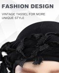 Satin Lined Halo Turban Head Wrap - Black