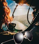 Polarized Aviator Sunglasses - UV Protection, Gold Frame