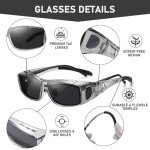 Polarized Over-Glasses Sunglasses for Outdoor Fun